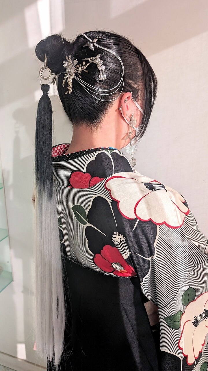 リングポニテでモード袴セット