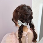 編み込みツインテール