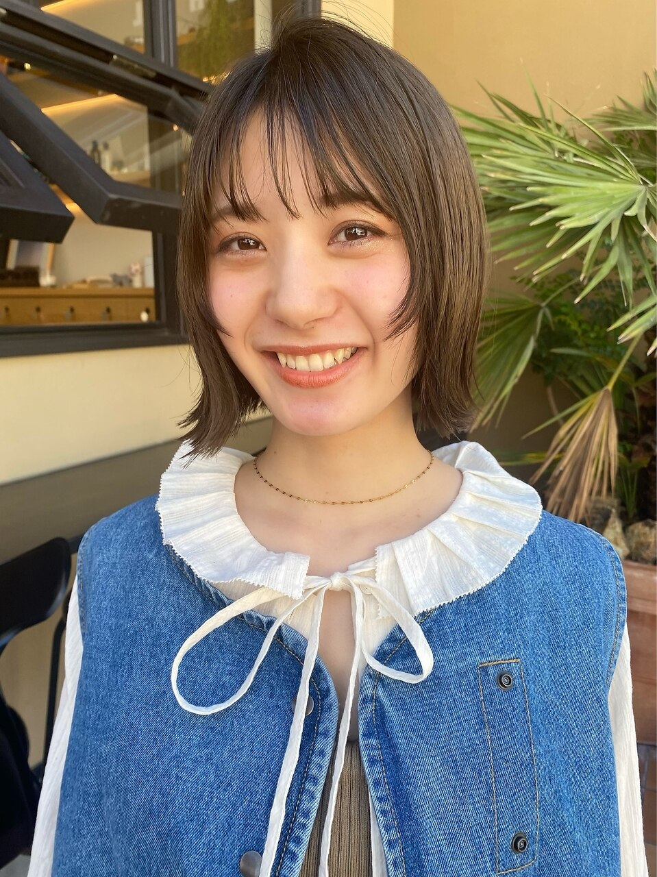 顔周りが可愛い♪外ハネボブ