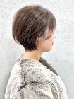 ツヤ感くびれショート×オリーブアッシュ【シン】
