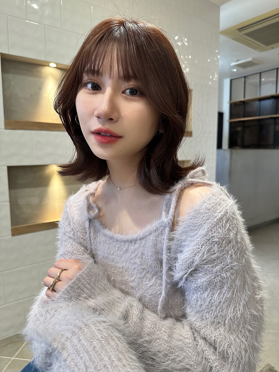 フェイスレイヤー結べるくびれボブ【肥田亜沙美】