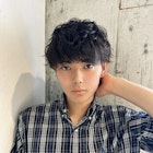 波巻きスパイラルパーマメンズマッシュパーマツイストパーマ