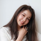 ナチュラルカール髪質艶ストレート姫カットシアーカラーセミディ