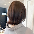 福山人気髪質改善酸性ストレート切りっぱなし外ハネボブ20代30代