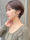 流し前髪小顔つや髪顔まわり簡単スタイリングショートボブヘア