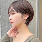流し前髪小顔つや髪顔まわり簡単スタイリングショートボブヘア