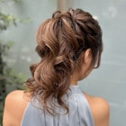 ふわふわポニーアレンジ