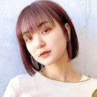 Say.ree 切りっぱなしボブ ラベンダー ピンク