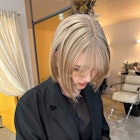 ハイトーン ホワイトミルクティベージュ ルーツカラー