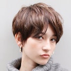 美髪渋谷シアカラーカール切りっぱなしボブ 坂本56