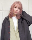 春におすすめピンクベージュ/ゆるふわスタイリング