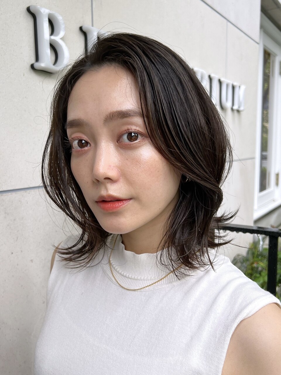 広尾 恵比寿 麻布 レイヤーカット くびれミディアム