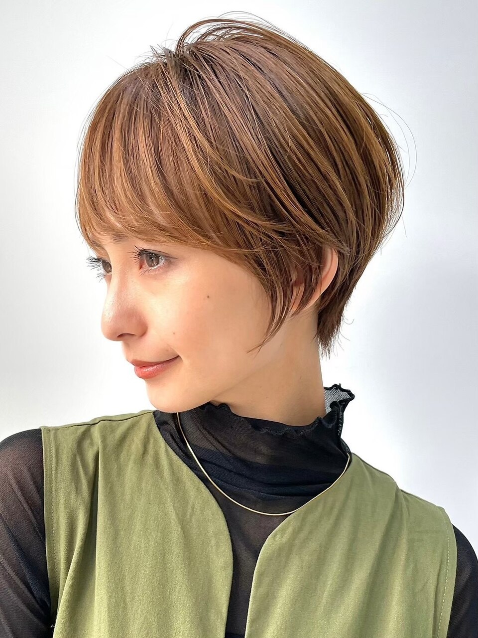 30代40代大人女性/前髪ありショートボブ/ショートヘア/髪質改善