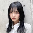 韓国ウルフ 黒髪ウルフ ハッシュカット 顔周りウルフ