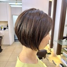 アシンメトリー#メンズライク#ショートボブ#前下がり#白髪◎