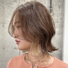 ボブレイヤー×くびれボブ バレないインナーカラー 表参道
