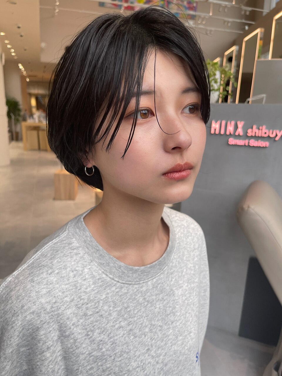 丸みマッシュボブ