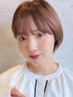 20代30代40代50代/丸みショート/クビレ/前髪あり/表参道