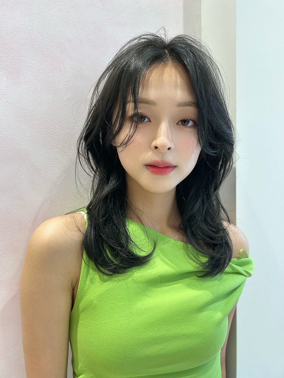 【Le'a】グレーベージュ layer