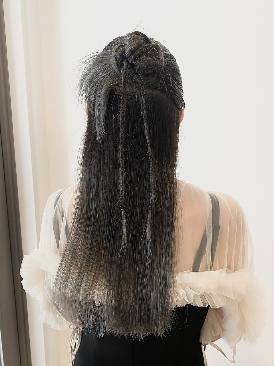 ハーフアップカチモリヘアセット