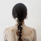 大人綺麗めタイト編みおろしヘア