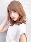 外ハネボブ美髪ウェットヘアモテ髪前髪ワンカール#281e0704