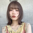 ウルフ/ミルクティーベージュ/顔周りカット