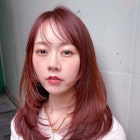 レイヤースタイル☆ピンクブラウン☆ブリーチなしダブルカラー