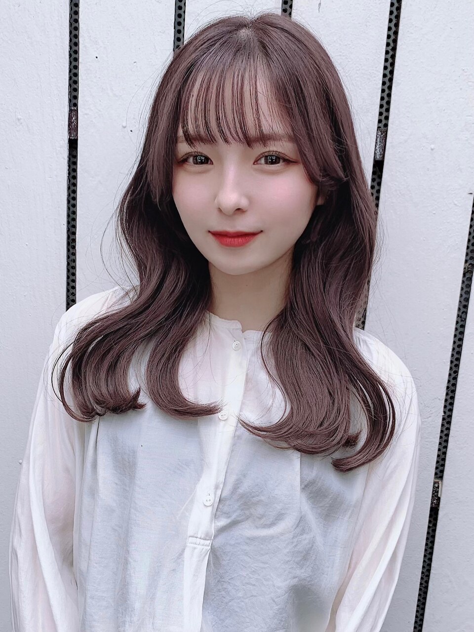 大人かわいい韓国ヘア＋ラベンダーカラーでくびれヘアセット