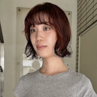 レッドブラウン/ブリーチなしダブルカラー/表参道