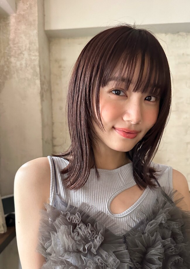 【ＭＩＮＸ松下】ぷつっとミディアム×顔まわりレイヤー