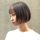 綺麗なボブ×インナーカラー◎