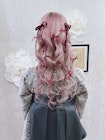 卒業式 袴着付け ハーフツイン×ベロアリボン×紐リボン