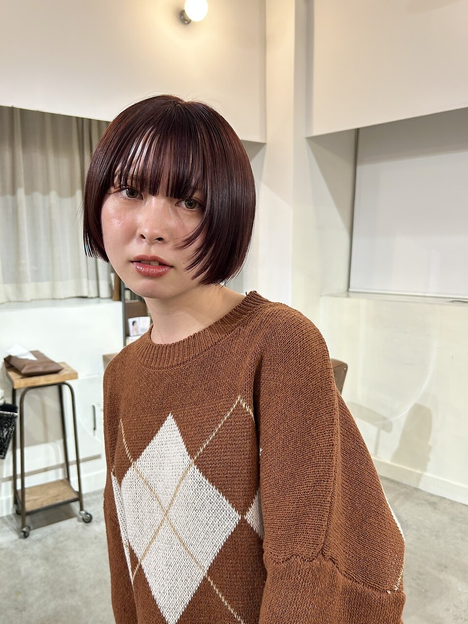 お顔周りレイヤー＆じゅわっとカシスバイオレットカラー
