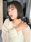 タイトなミニボブで透明感溢れるキレイめナチュラル
