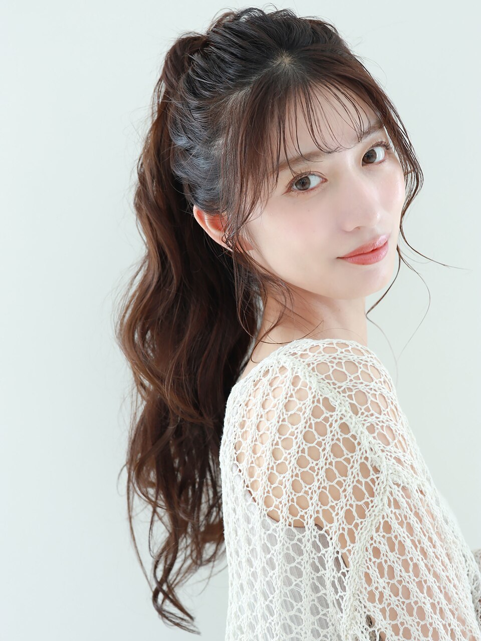 【tetote六甲道 柳】ヘアアレンジ/高めゆるポニー 