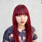 ワインレッド×フルハング