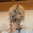 ツイン編みおろし