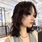 レイヤーカット/スパイラルパーマ/ミディアム