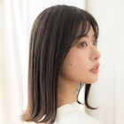 美髪グレージュカラーウェットヘア外ハネくびれミディアムY大宮!
