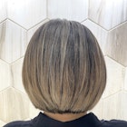 【白髪ぼかし】ハイライト/バレイヤージュ/ボブ/ショートボブ