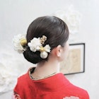 卒業式 袴着付け アップスタイル