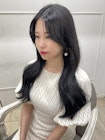 【くびれヘア×ダークグレージュ】
