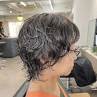【中目黒】ショートウルフパーマにブリーチなしハイライト!