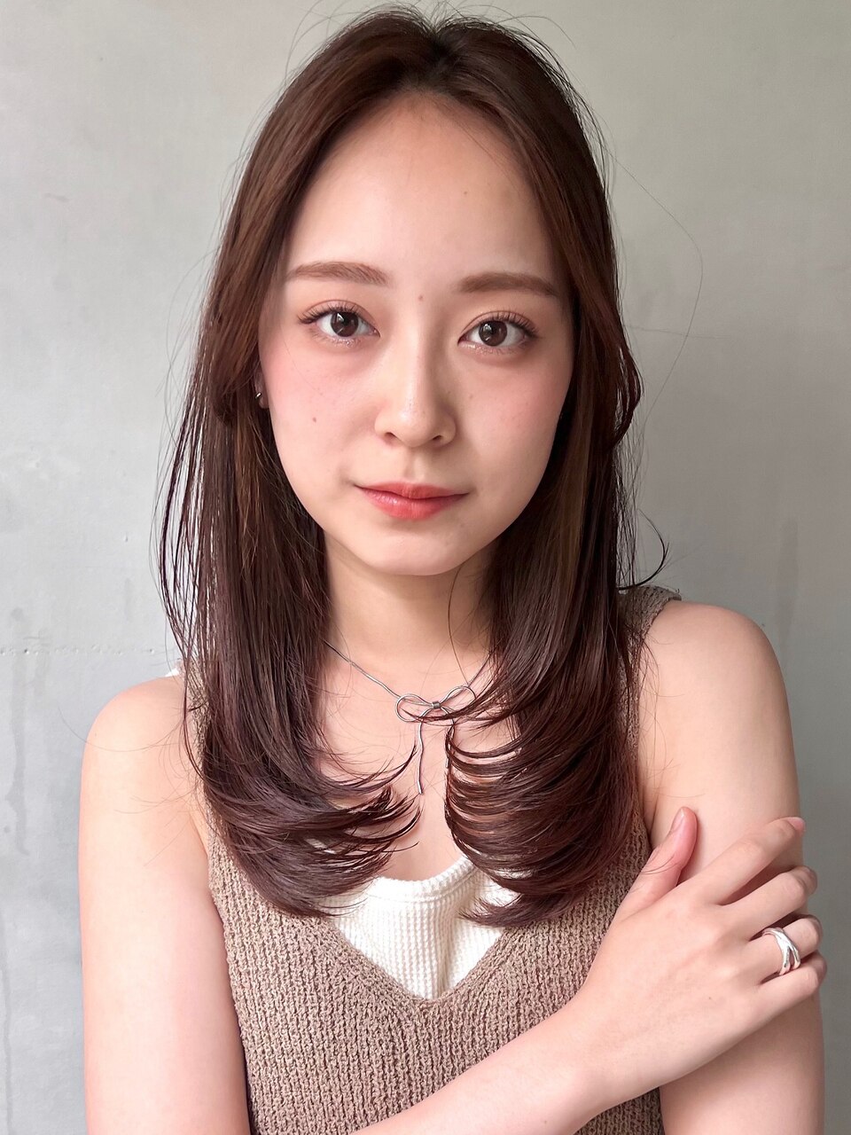 デジタルパーマ20代30代40代◎ウェットヘアオリーブベージュ