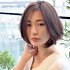 小顔ひし形ボブ