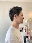 スパイキーアップバング/メンズショート/短髪/ツイストパーマ