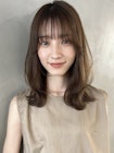 【PARK】モカベージュ×くびれミディアムレイヤー