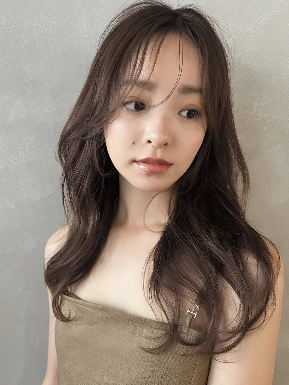 【PARK】ロングレイヤー×オリーブベージュ