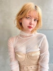 roijir 表参道　顔周りレイヤー×ハイトーンボブ